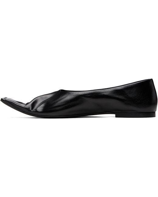 Khaite Black Marlene Ballerina Flats