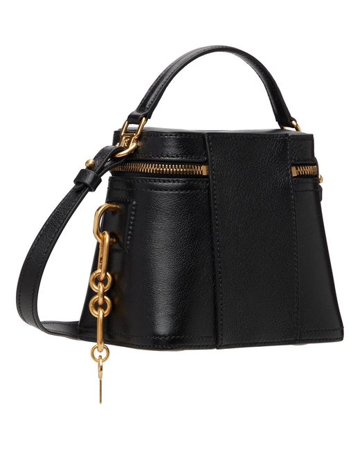 Balmain Black Pulse Vanity Bag