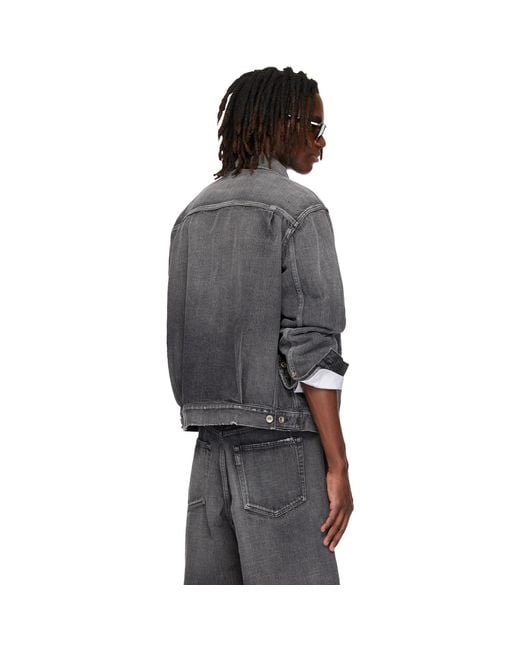 Sacai Black Beyondexx Denim Jacket for men