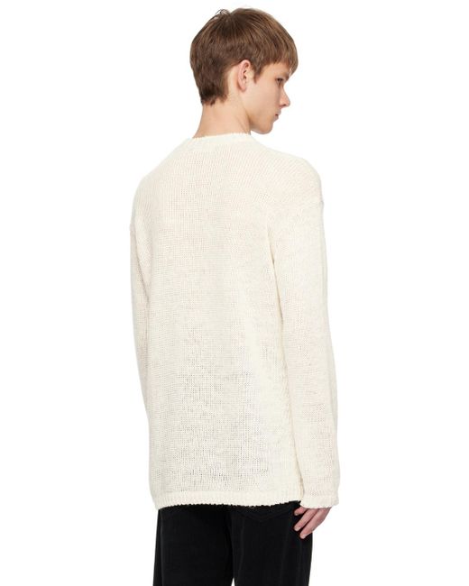 The Row Black Off- Hank Sweater for men