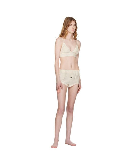 OPEN YY Natural Crinkled Tab Boxer Briefs
