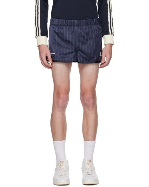 Sporty & Rich Blue Sportyrich Adidas Originals Edition Shorts for men