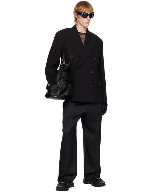 Balenciaga Black Tailored Blazer for men