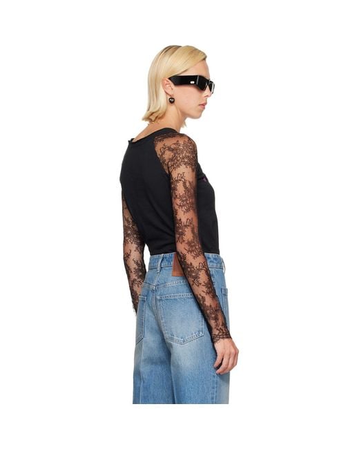 Valentino Blue Lace 'Panther 60' T-Shirt