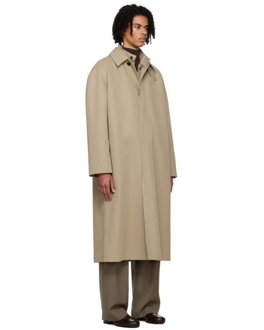 The Row Black Beige Johnson Coat for men