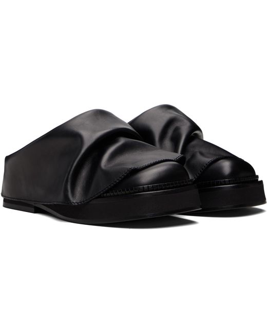 The Attico Black Robin Sabot Loafers