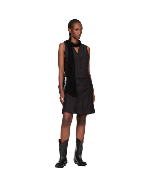 Our Legacy Black Girdle Miniskirt