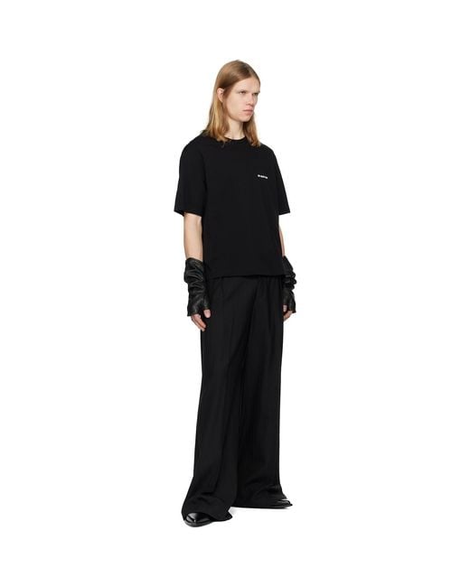 Det Blev Sent Black Logo T-Shirt for men