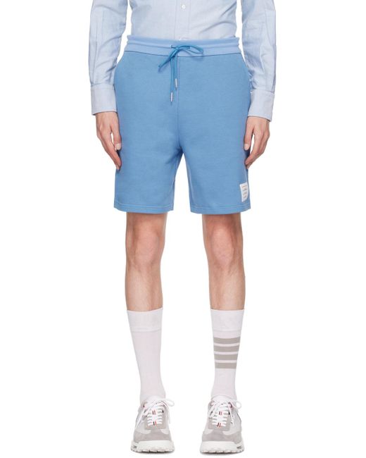 Thom Browne Blue Mid-Thigh Shorts for men
