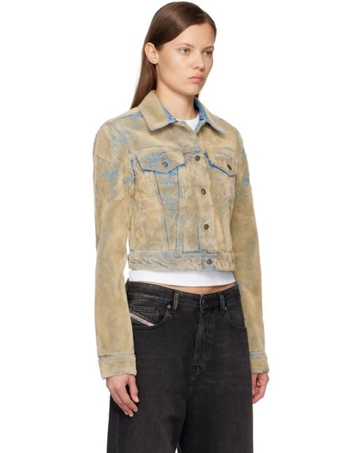 Acne Multicolor Flocked Denim Jacket