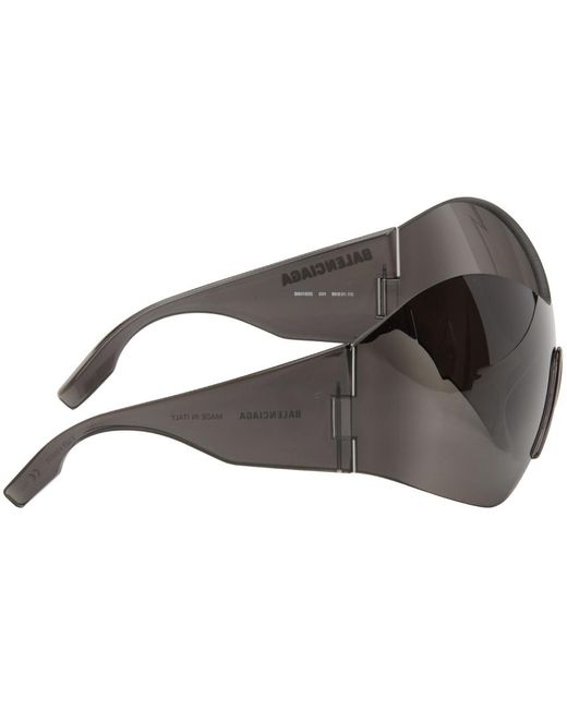 Balenciaga Gray Mask Butterfly Sunglasses