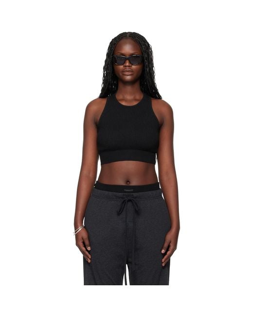 Fear Of God Black Holiday Waffle Sport Tank Top