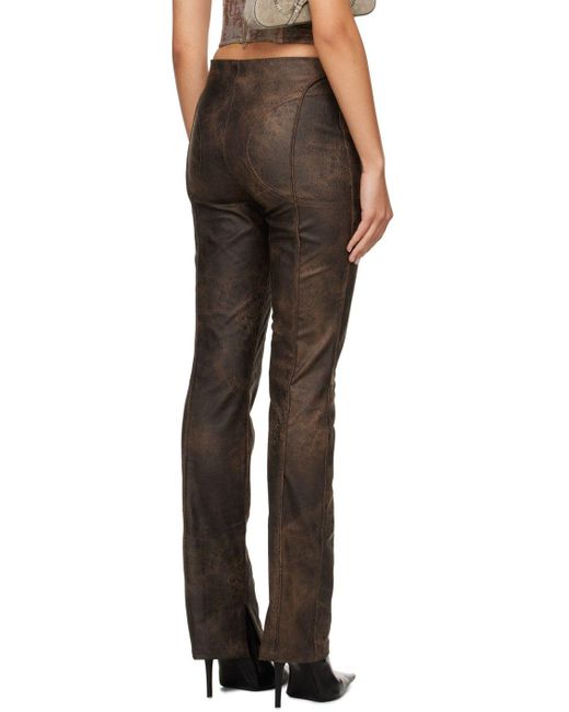 MISBHV Harley Faux-leather Trousers in Black | Lyst