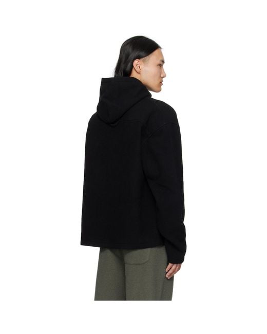 Rier Black Hoodie for men