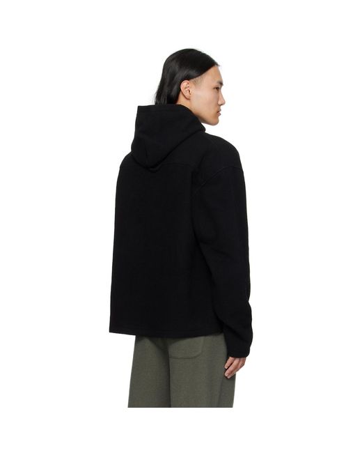 Pull À Capuche Noir En Molleton Rier pour homme en coloris Black