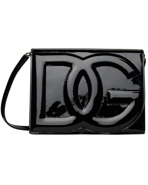 Dolce & Gabbana Dolce&gabbana Black 'dg' Logo Crossbody Bag