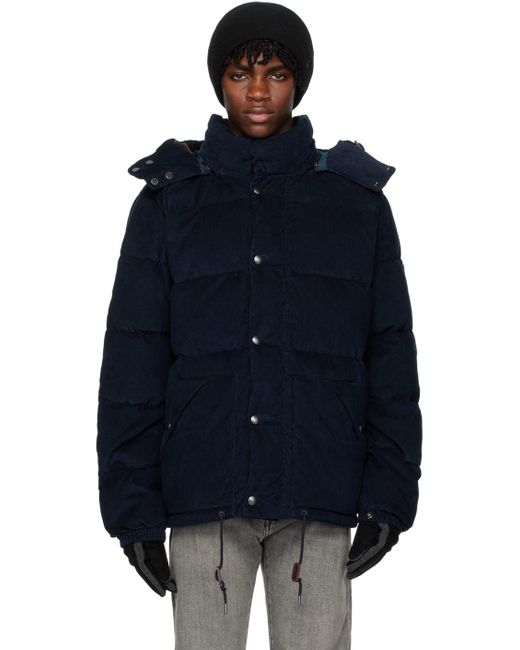Polo Ralph Lauren Blue Navy Quilted Down Jacket for men