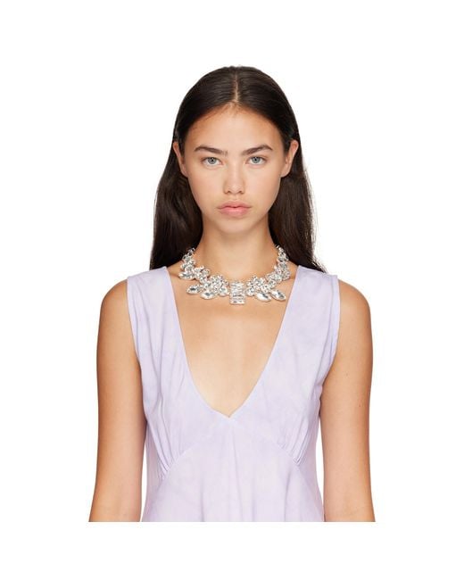 Collina Strada Metallic Chandelier Choker