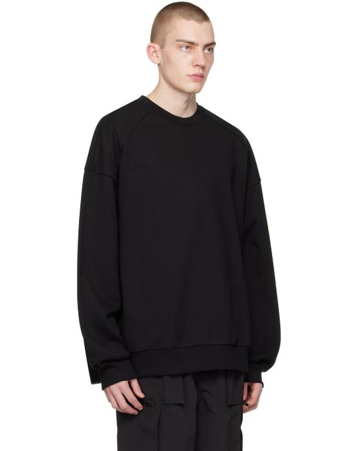 Juun.J Black Embroide Sweatshirt for men