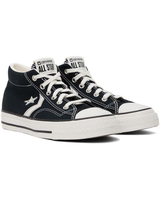 Converse Black Star Player 76 Mid Top Sneakers for men
