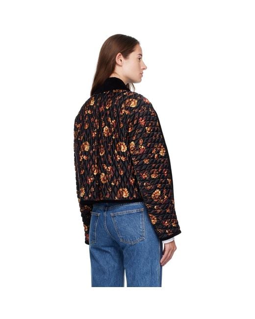 Burberry Black Quilted Jacket "Floriston"