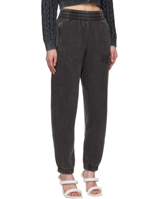 Pantalon De Détente Noir À Logo T By Alexander Wang en coloris Black