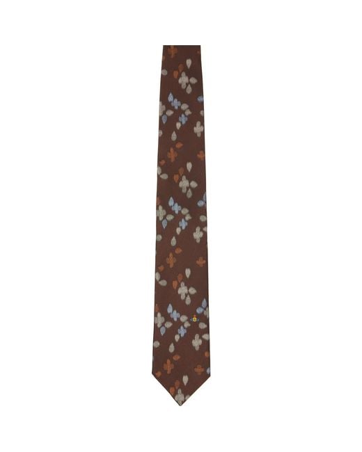 Vivienne Westwood Brown 8.5cm Tie for men