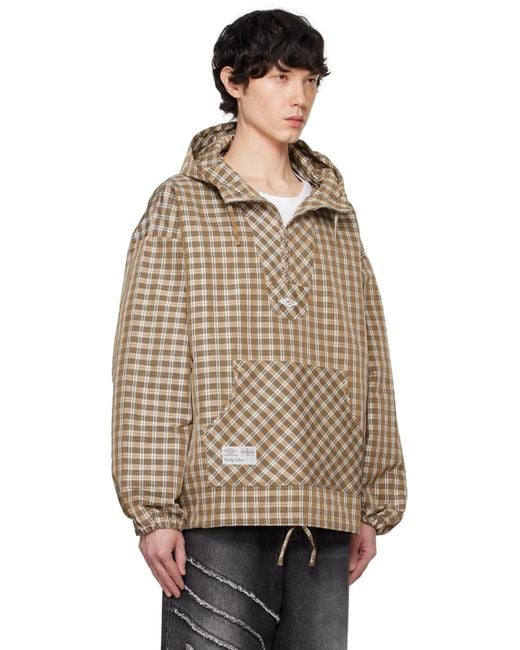 Umbro Slam Jam Edition Masked Hood Plaid Jacket for Men | Lyst UK