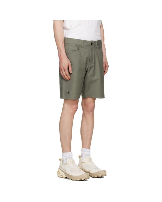 Arc'teryx Green Kragg Cotton Shorts for men
