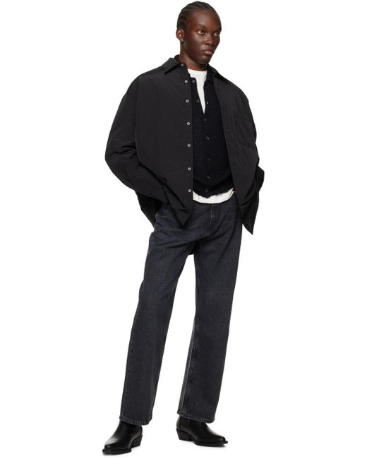 Cardigan de style polo evening noir Our Legacy pour homme en coloris Black