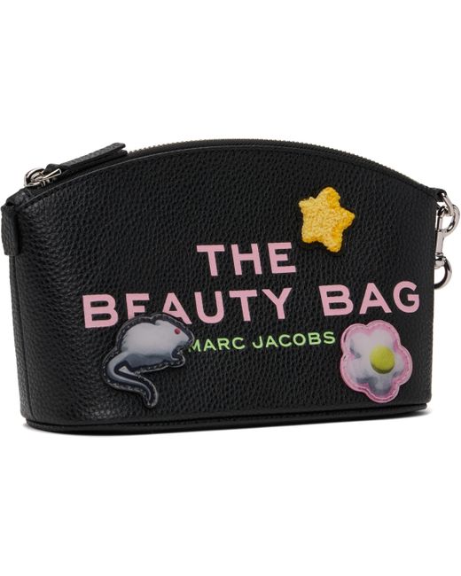 Marc Jacobs ブラック 'The Sticker Patch Beauty Bag' コスメポーチ Black