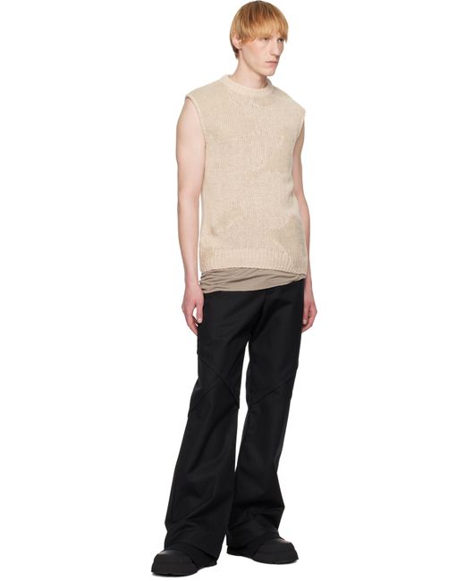 HELIOT EMIL Black Ophiolite Knit Vest for men
