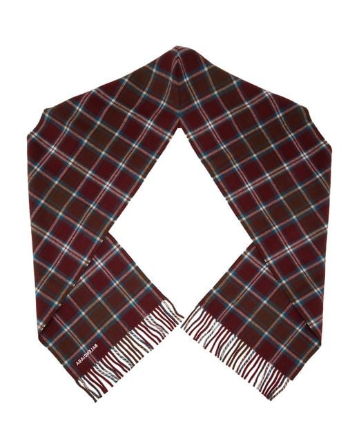 Balenciaga Red Wool Hooded Scarf