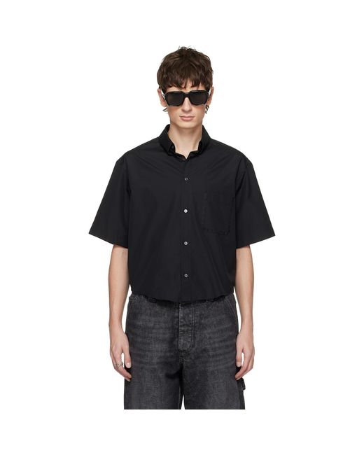 Maison Margiela Black Short-Sleeved Shirt for men