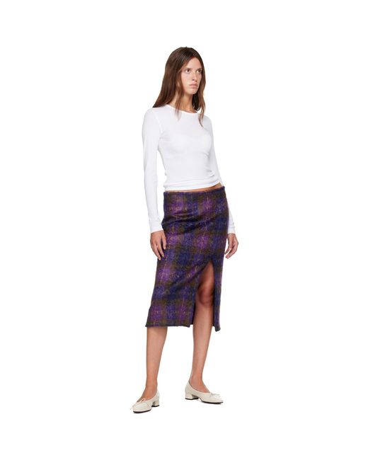 Ganni White Rib Long-Sleeve T-Shirt