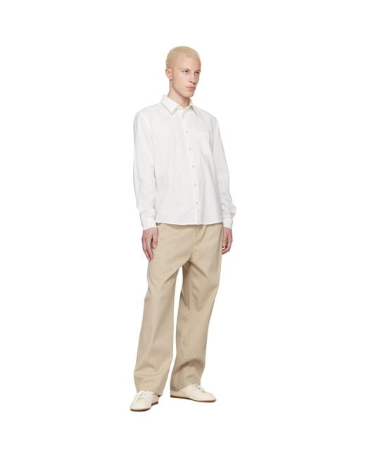 A.P.C. Black Harris Shirt for men
