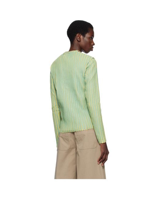 Stanley Raffington Green Plated Knit Jacket