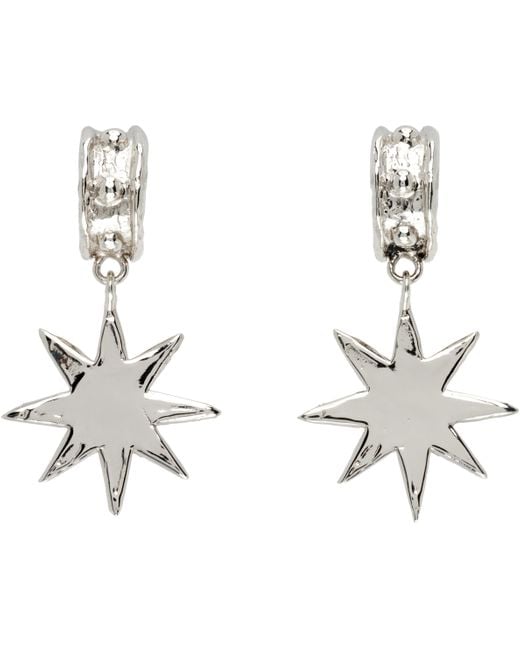 Mondo Mondo Black Big Star Earrings