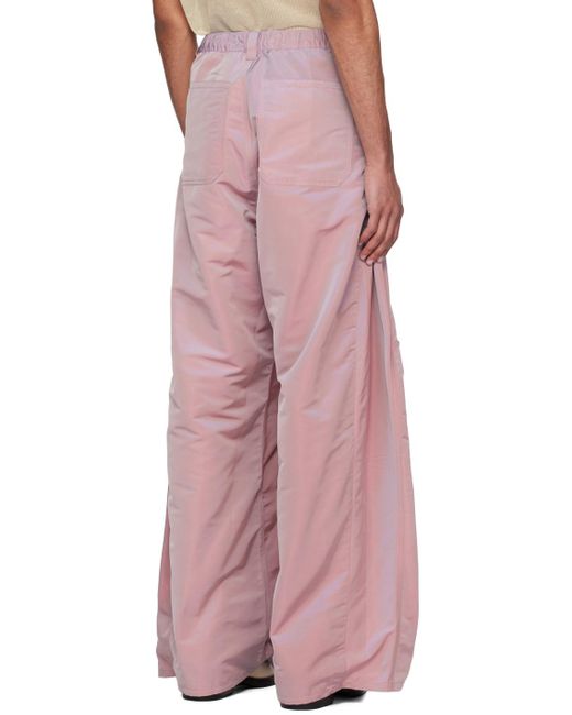 Y. Project Pink Gathered Trousers for men