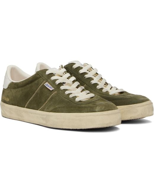 Golden Goose Deluxe Brand Black Khaki Soul Star Sneakers for men