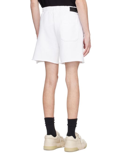 Amiri White 22 Shorts for men