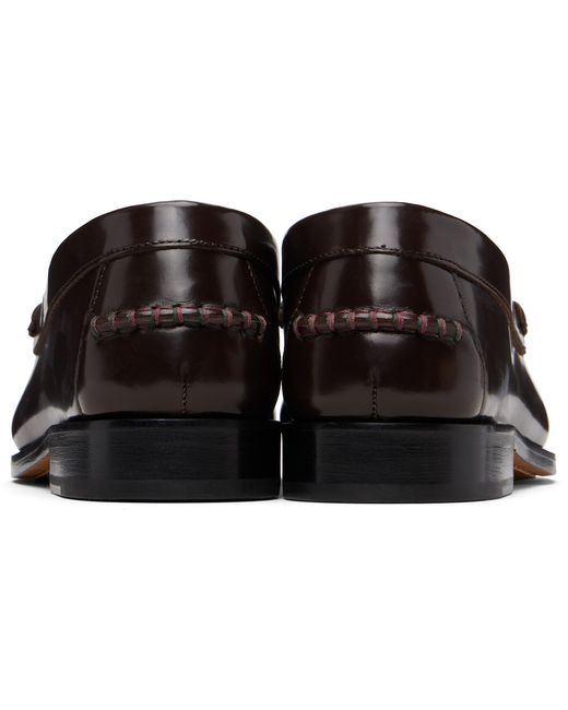 Paul Smith Black Leather 'Lido' Loafers for men
