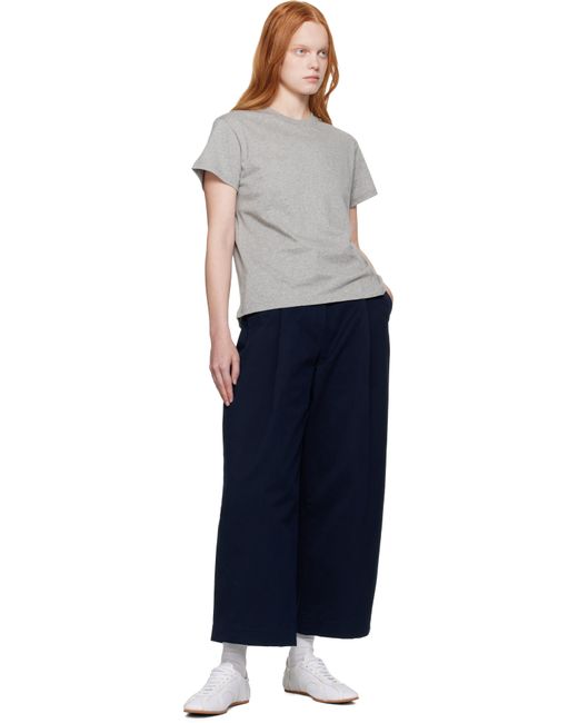 Studio Nicholson グレー Marine Tシャツ Black