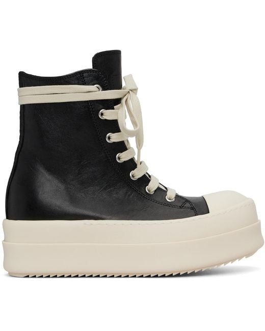 Rick Owens Black Temple Mega Bumper Sneakers