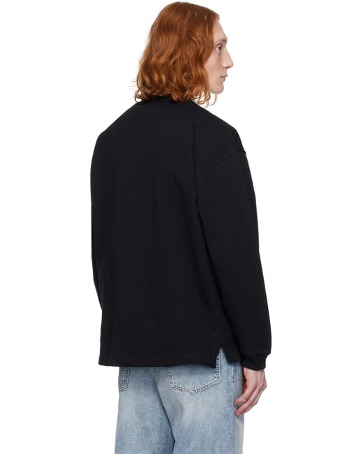 DIESEL Black S-baxt-n1 Sweatshirt for men