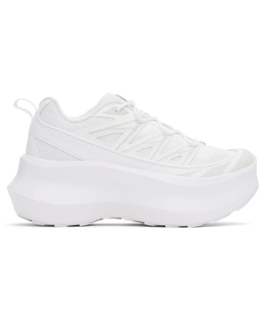 Comme des Garçons Salomonエディション ホワイト Xt-6 Expanse プラットフォーム スニーカー Black