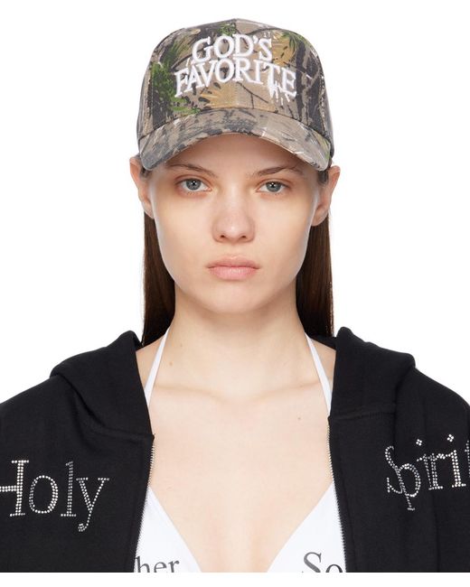 PRAYING Black Khaki 'God's Favorite' Cap
