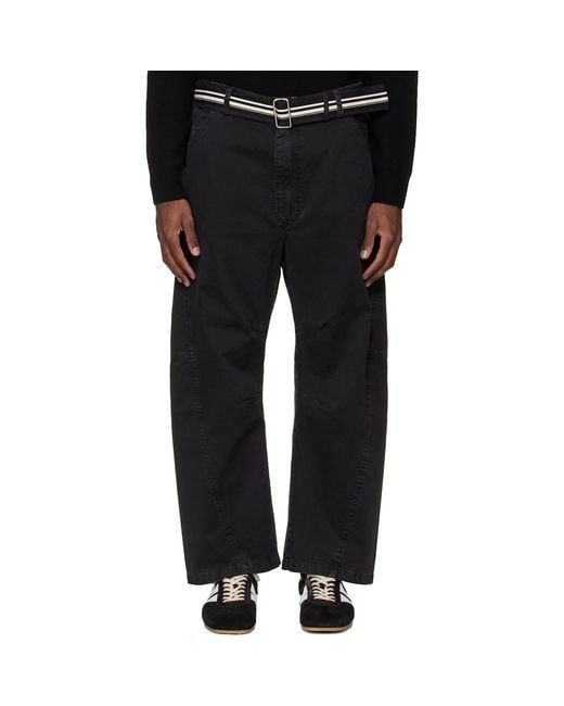Mordecai Black Pockets Trousers for men