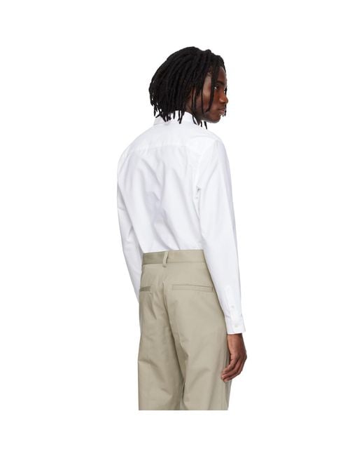 A.P.C. White New Greg Shirt for men