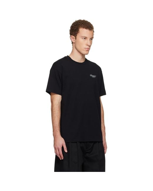 Givenchy Black Stamp Print T-Shirt for men